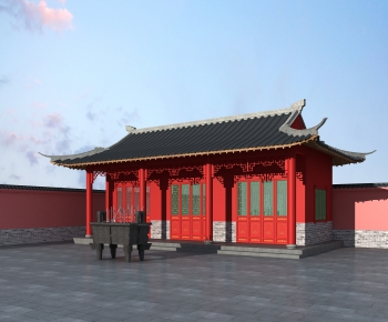 Chinese Style Ancient Architectural Buildings-ID:453308299