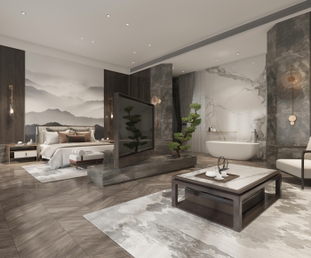 New Chinese Style Bedroom-ID:790471526