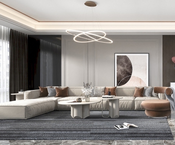 Modern A Living Room-ID:448259796