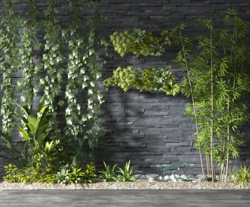 现代植物墙竹子-ID:293630496