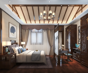 New Chinese Style Bedroom-ID:360938165