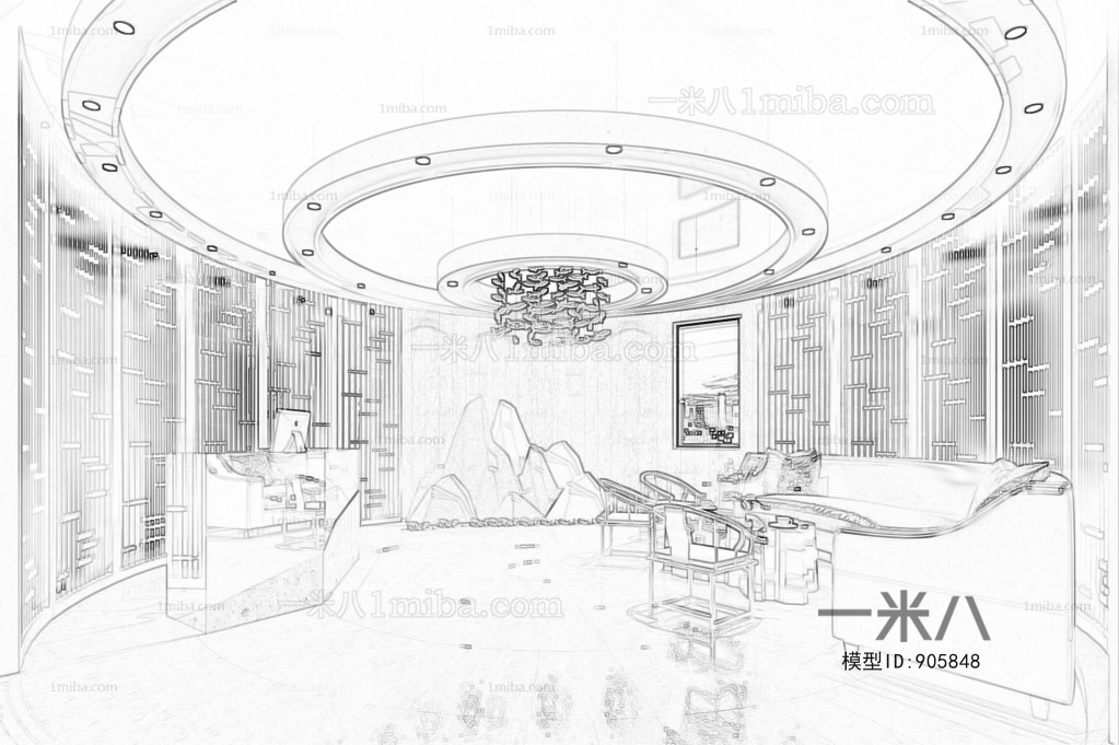 New Chinese Style Hotel Space