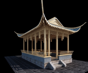 New Chinese Style Building Component-ID:263541729