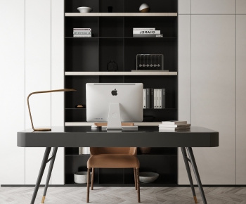 Modern Computer Desk And Chair-ID:533965568