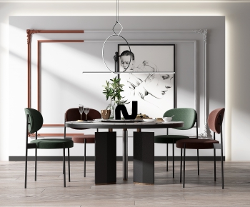 Modern Dining Table And Chairs-ID:806967347