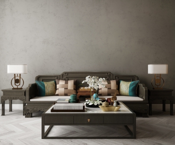 New Chinese Style A Sofa For Two-ID:328681334