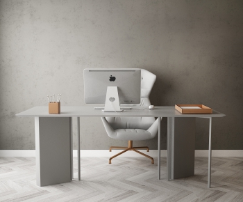 Modern Computer Desk And Chair-ID:949985668