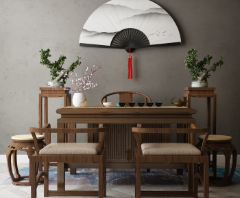 New Chinese Style Tea Tables And Chairs-ID:831265869