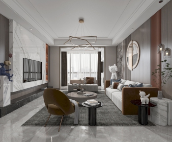 Modern A Living Room-ID:564110951