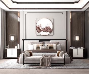 New Chinese Style Bedroom-ID:962659245