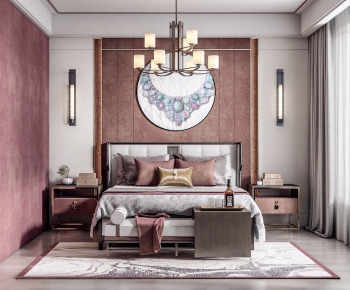 New Chinese Style Bedroom-ID:835350188