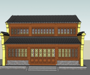 Chinese Style Ancient Architectural Buildings-ID:530225587