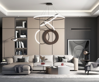 Modern A Living Room-ID:659524481