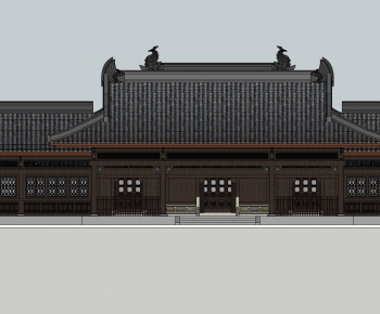 Chinese Style Ancient Architectural Buildings-ID:494244722