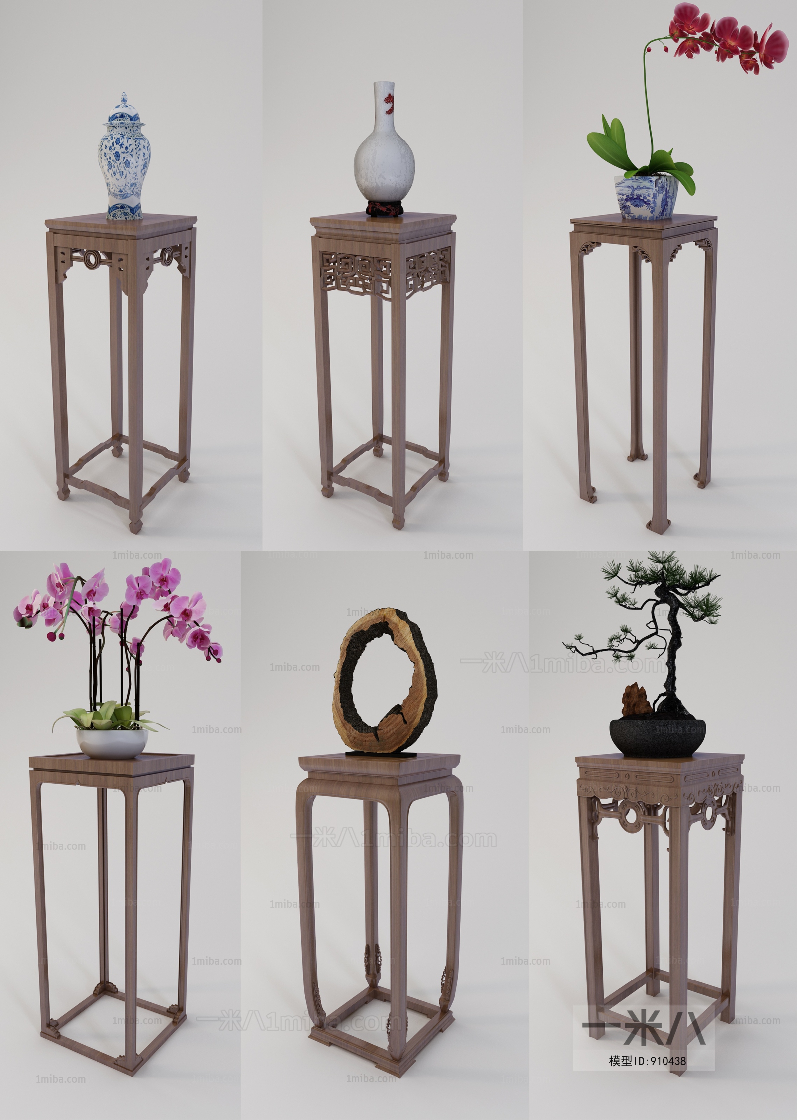 New Chinese Style Flower Shelf