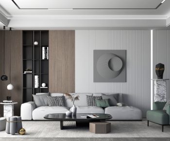 Modern A Living Room-ID:835815364