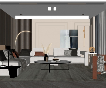 Modern A Living Room-ID:984498918