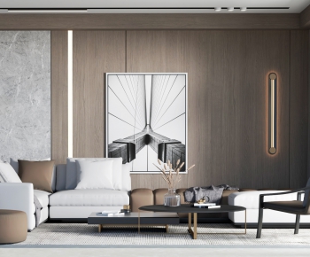 Modern A Living Room-ID:747995293