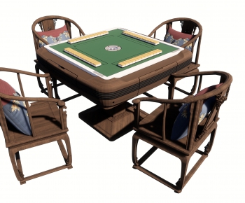 新中式麻将桌椅组合-ID:378987979