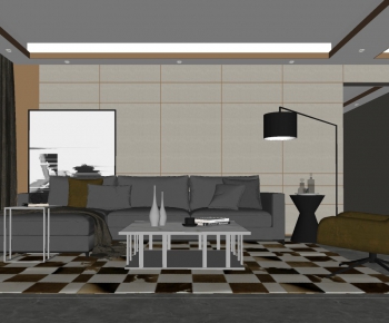 Modern A Living Room-ID:878394542