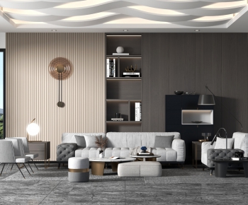 Modern A Living Room-ID:715591595