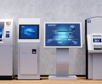现代ATM取款机 排号机 取票机 挂号机 触屏一体机组合-ID:252446218