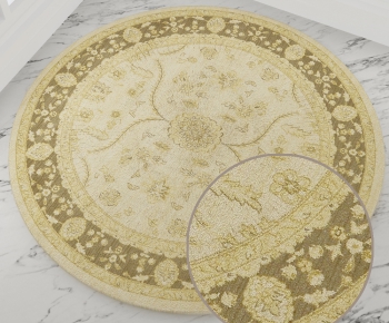 圆形古典欧式花纹地毯 (60)-ID:191258324