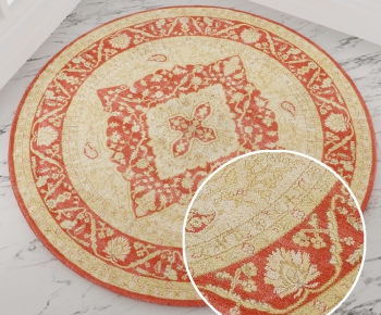 圆形古典欧式花纹地毯 (8)-ID:435641112