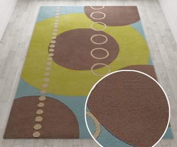 -现代风格方形地毯-ID:246290157