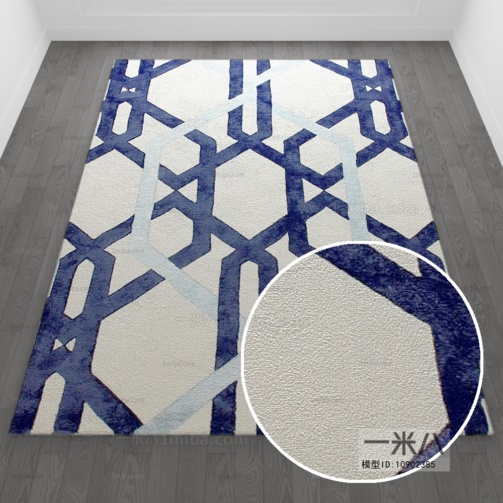 北欧现代简约风格方形地毯 (38)