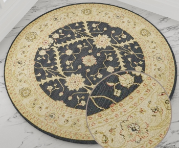 圆形古典欧式花纹地毯 (52)-ID:597258672