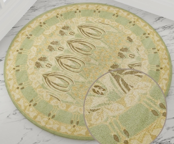 圆形古典欧式花纹地毯 (57)-ID:158811766