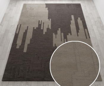 现代方形地毯-ID:873200359