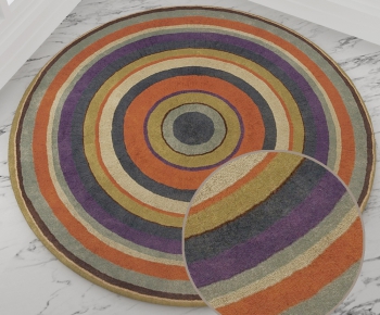 圆形花纹地毯 ()-ID:413173172