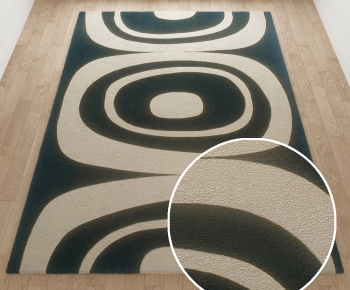 -现代风格方形地毯-ID:586580977