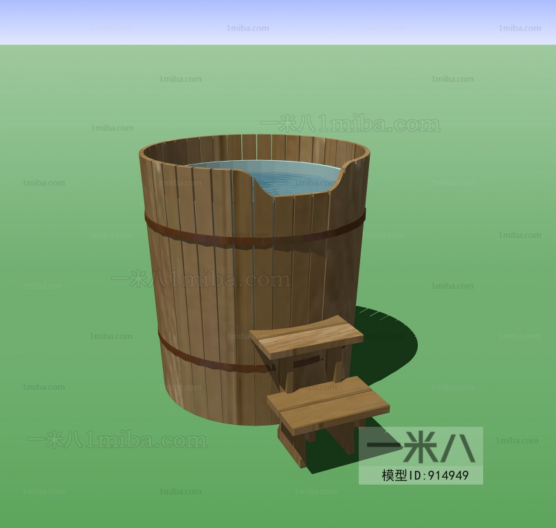 现代木浴桶