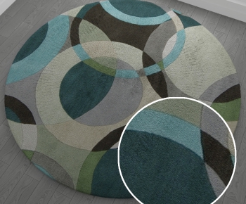  Round Rug-ID:112407428