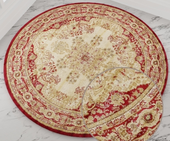 圆形古典欧式花纹地毯 (40)-ID:147290167