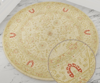 圆形古典欧式花纹地毯 (56)-ID:154251134
