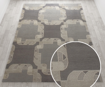 -现代风格方形地毯-ID:601605958