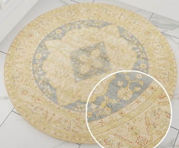 圆形古典欧式花纹地毯 (11)-ID:500514891