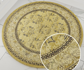 圆形古典欧式花纹地毯 (25)-ID:674838715