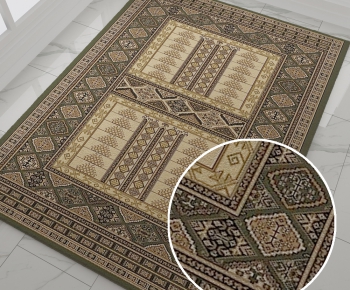 欧式方形花纹地毯 (19)-ID:181995834