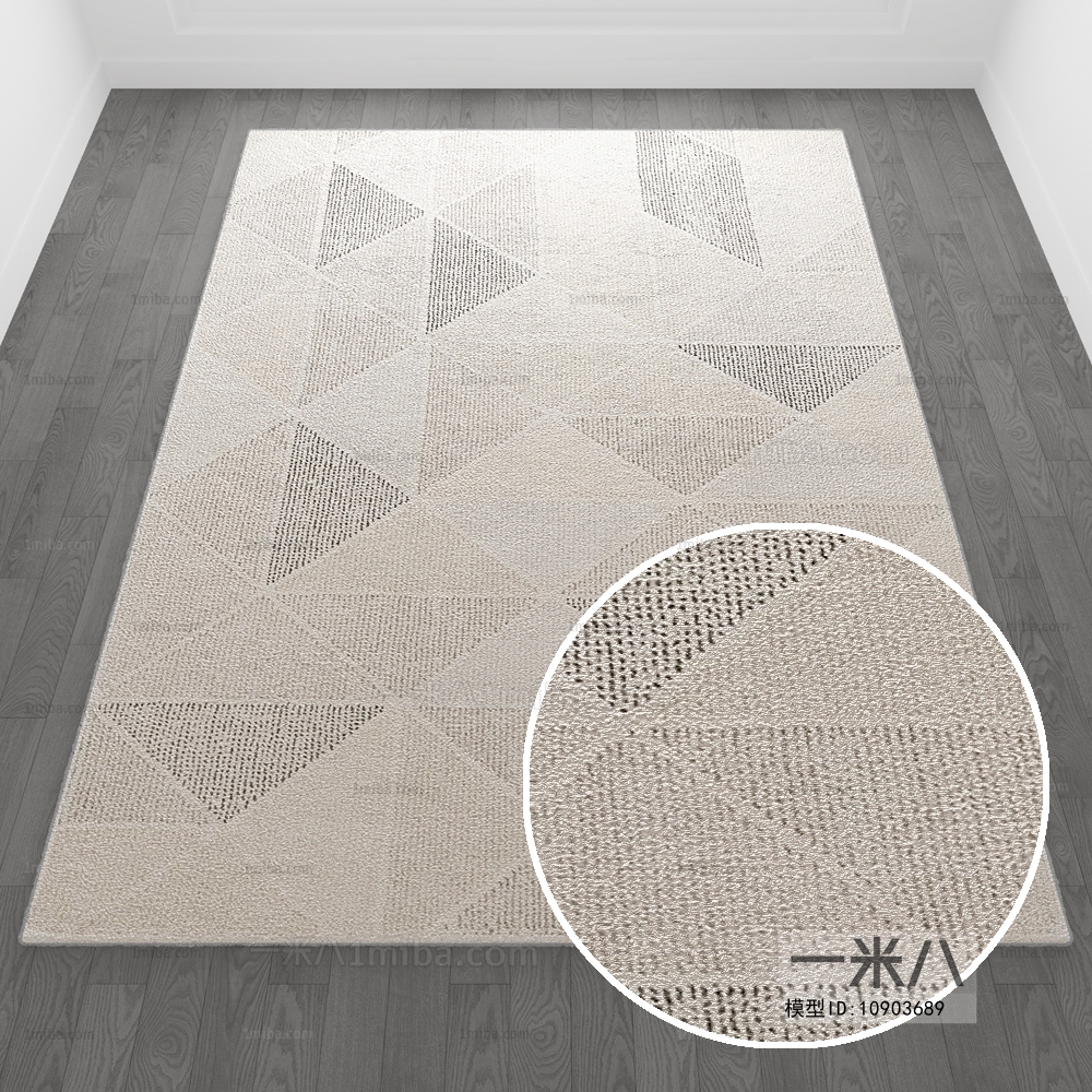 北欧现代简约风格方形地毯 (40)