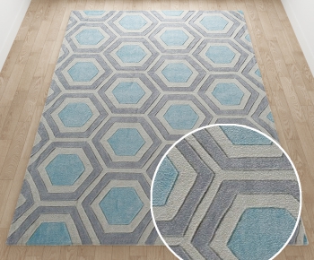 现代方形地毯 ()-ID:907052285