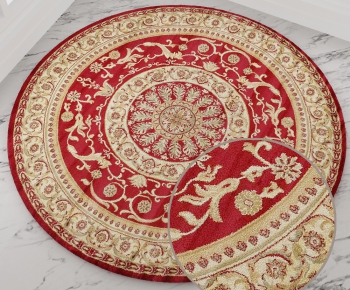 圆形古典欧式花纹地毯 (41)-ID:162708547