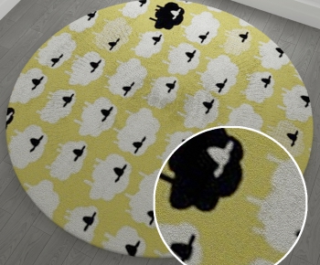 圆形地毯 ()-ID:734694337