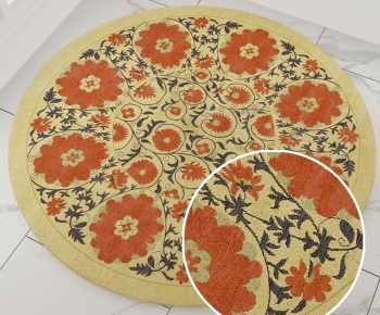 圆形古典欧式花纹地毯 (24)-ID:407247781