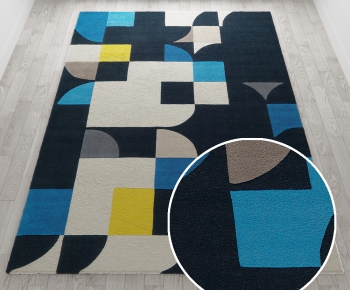 北欧现代简约风格方形地毯 (44)-ID:576381984