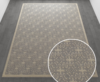 -现代风格方形地毯-ID:134641623